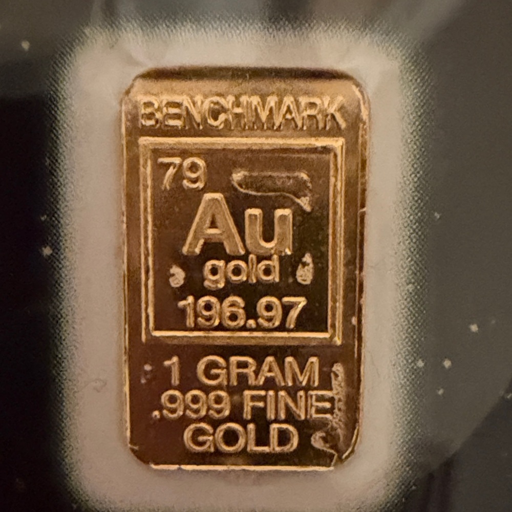 BENCHMARK 1 Gram .999 Fine Gold Bar - Gold